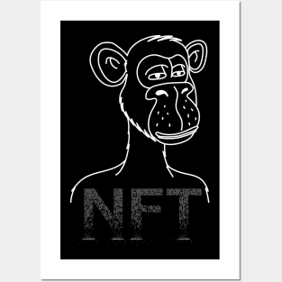 Monkey NFT Halloween Posters and Art